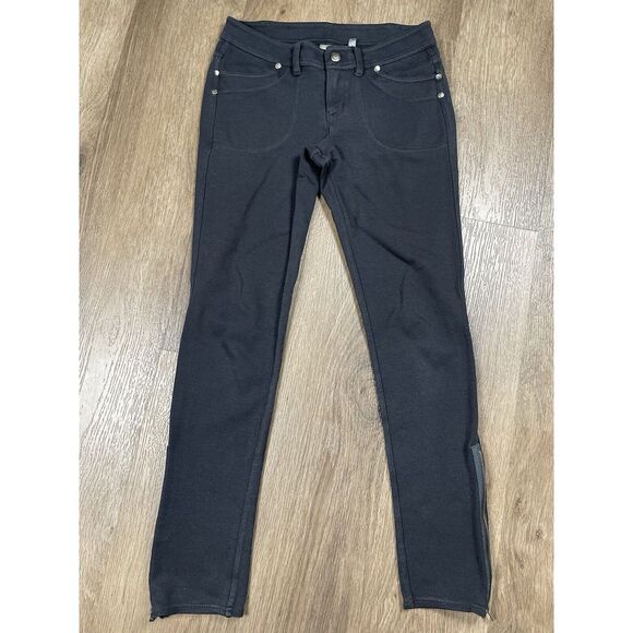 Athleta Skinny Jeans Size 2 Gray Stretch Zip Ankle‎ - Picture 1 of 13